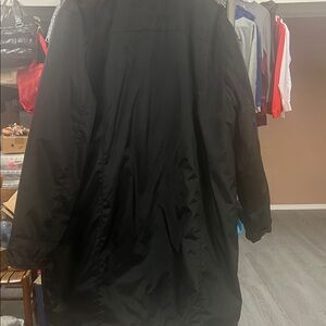 Michael Kors Black Coat with Cream Label